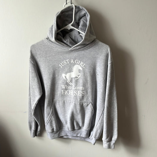 Hoodie grey youth large