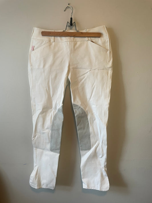 Tailored sportsman white breeches sz28